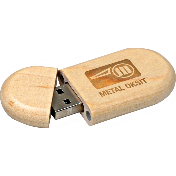 8192-16GB Ahşap USB Bellek