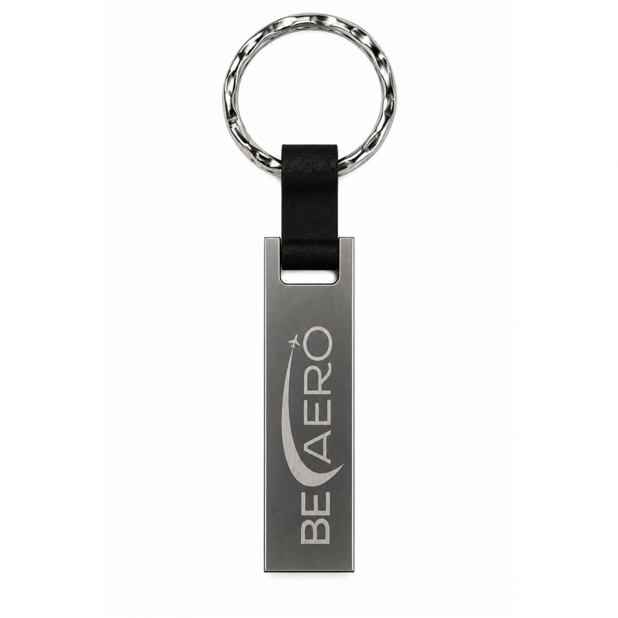 Promosyon Deri Askılı Metal USB Bellek